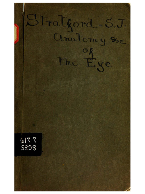 Title details for A manual of the anatomy, physiology, & diseases of the eye and its appendages by Samuel John Stratford - Available